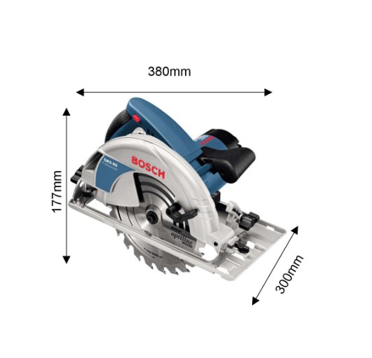 Bosch GKS 85 Professional Circular Saw – High Power Circular Saw for Heavy Duty Wood Cutting, Construction, and Carpentry Applications
